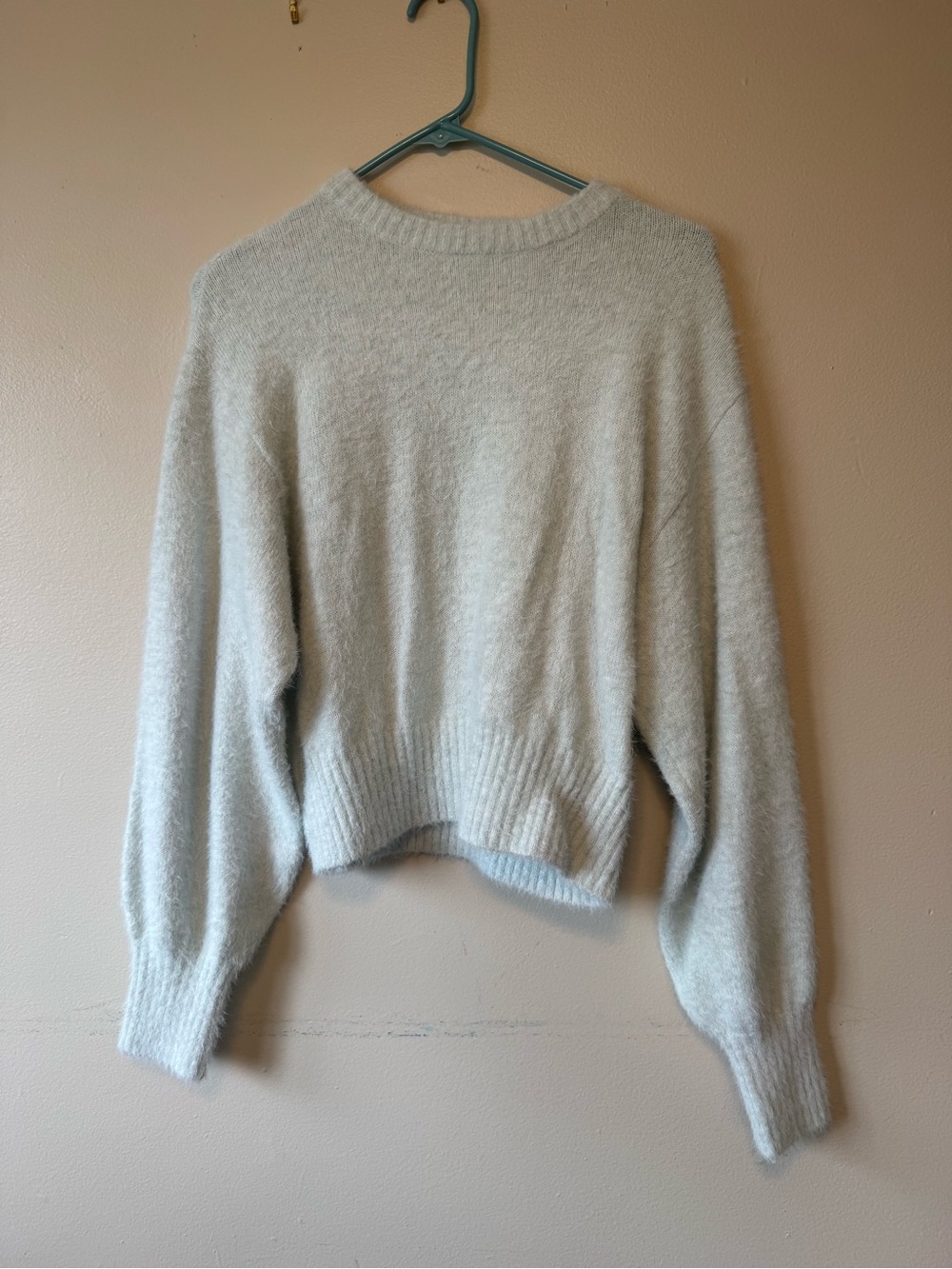 Classic Crewneck Women's Sweater in Light Blue